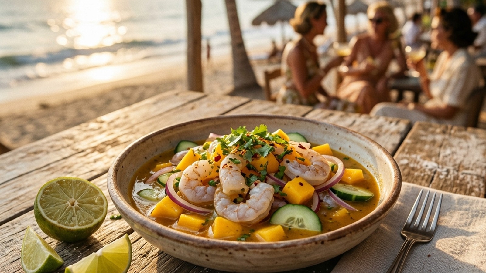 Aguachile de Camarón con Mango