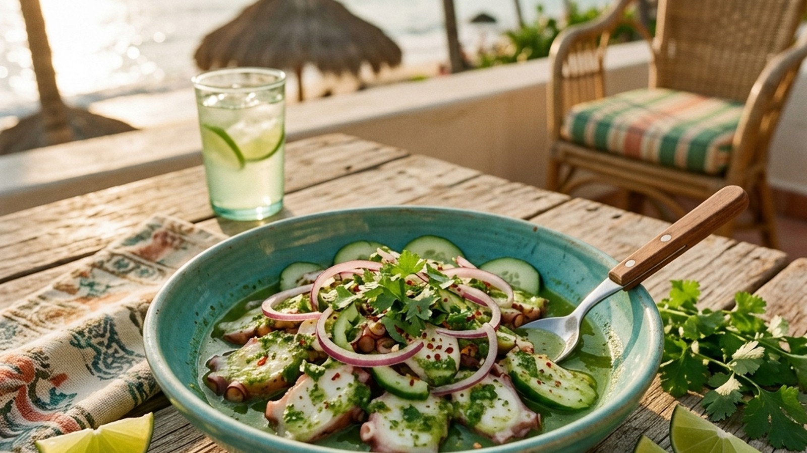 Aguachile Verde de Pulpo