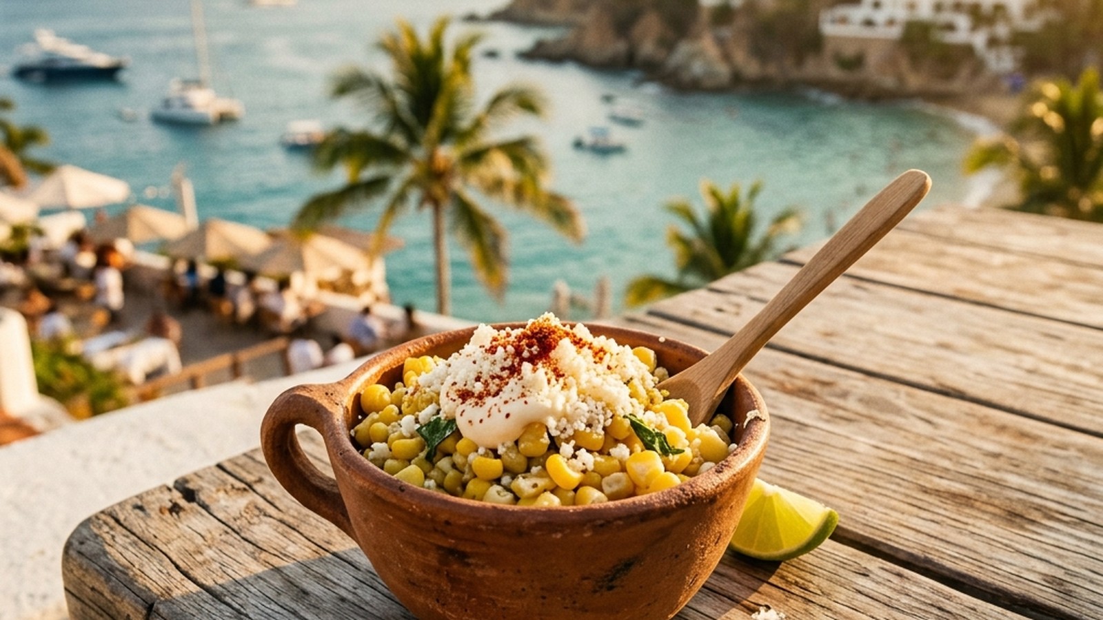 Traditional Mexican Esquites with Epazote