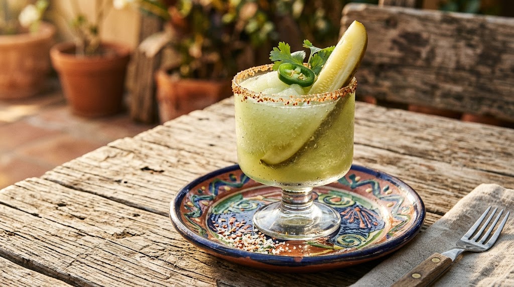 Spicy Pickle Frozen Margarita
