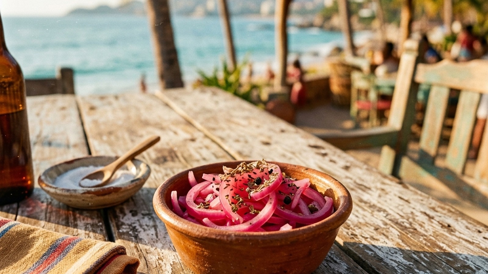 Cebollas Encurtidas Yucatecas (Yucatecan Pickled Red Onions)