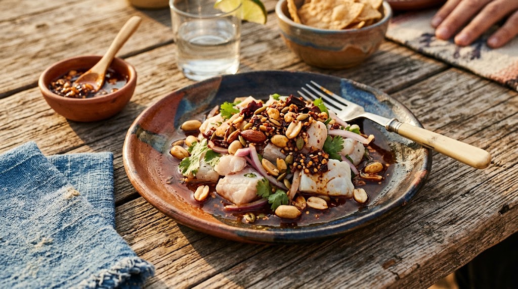 Ceviche with Salsa Macha