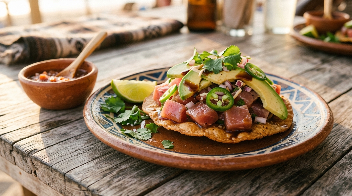 Tuna Tostada