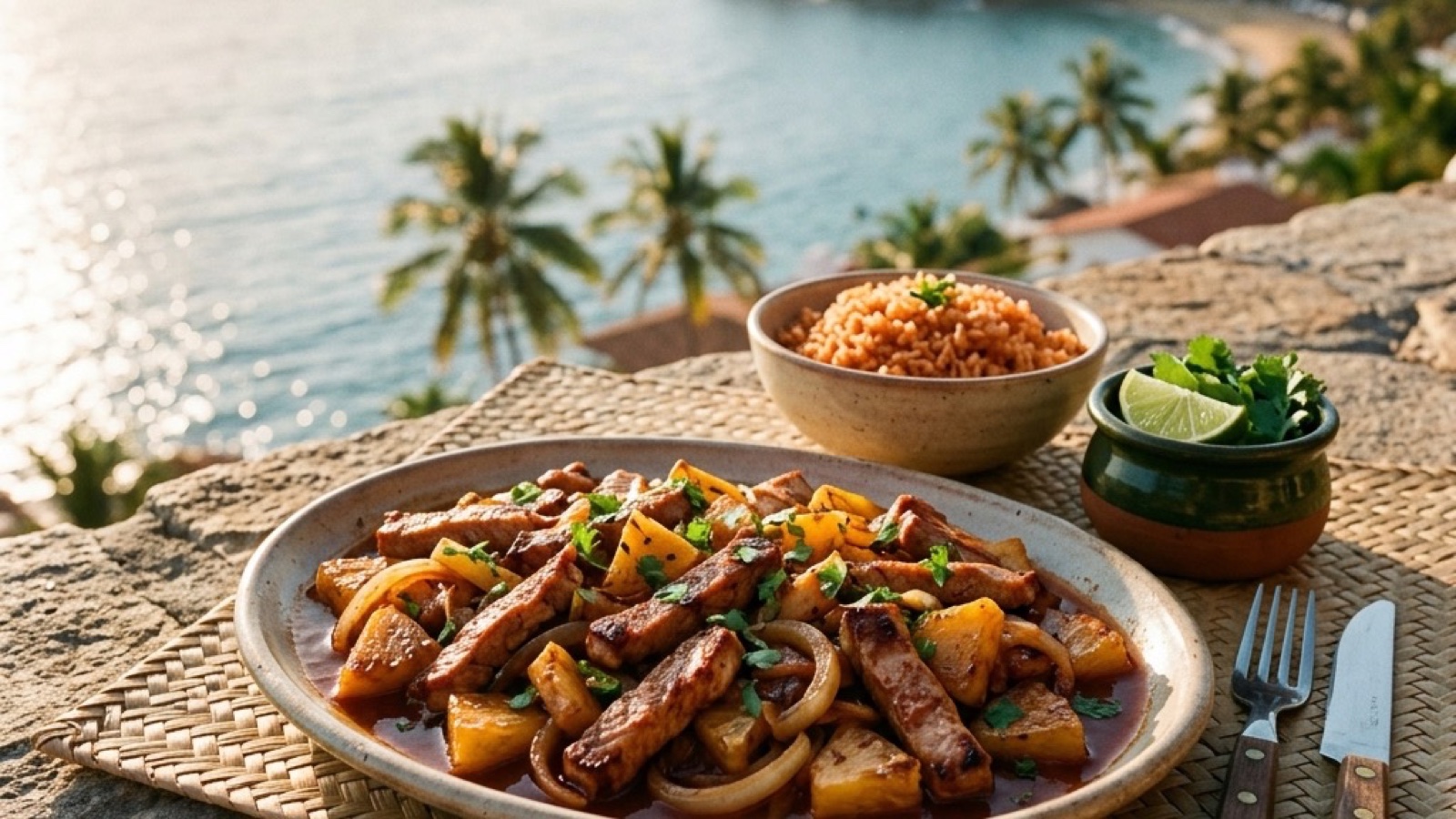 Smoked Chops with Pineapple and Chipotle