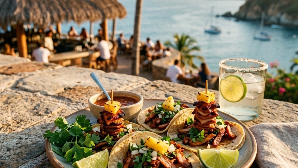 Tacos al Pastor with Mini Trompitos